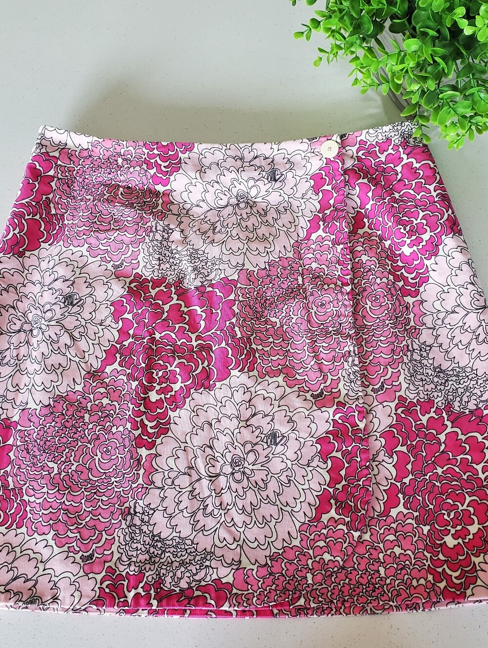 Lilly Pulitzer Floral Wrap Mini Skirt